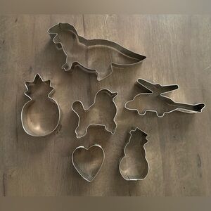 6pc Stainless Steel Miscellaneous Shape Cookie Cutters